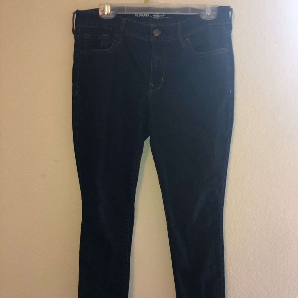 OLD NAVY ORIGINAL FIT DARK WASH JEANS